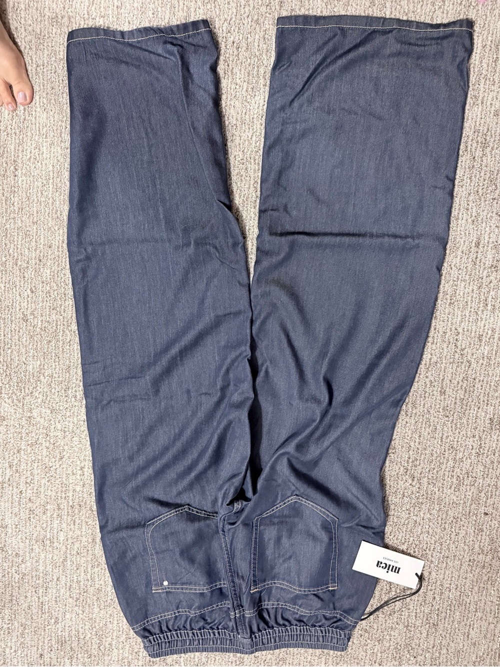 Mica premium denim Wide-Leg jeans - Dark Indigo - Picture 2 of 7